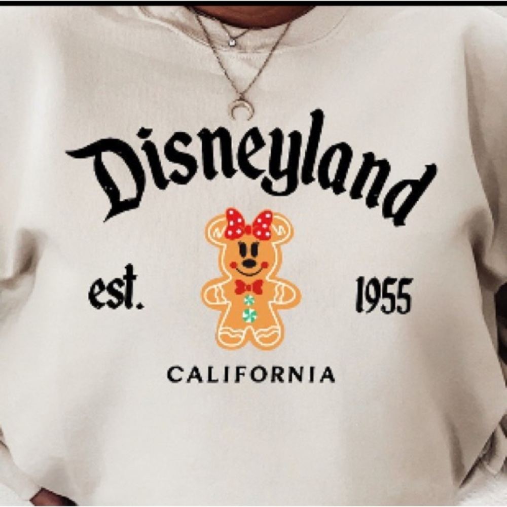 Disneyland Mini Mouse  Christmas cookie Crewneck